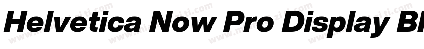 Helvetica Now Pro Display Black字体转换